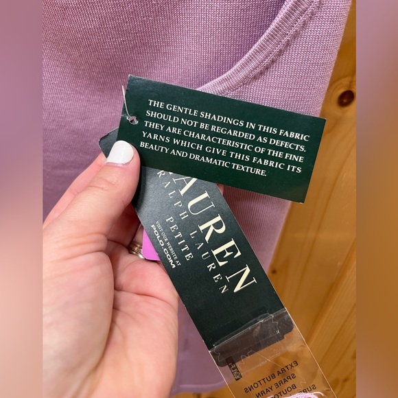 NWT Lauren Ralph Lauren Lavender Pink Silk Blend Dressy Tank Top MP - Picture 4 of 6